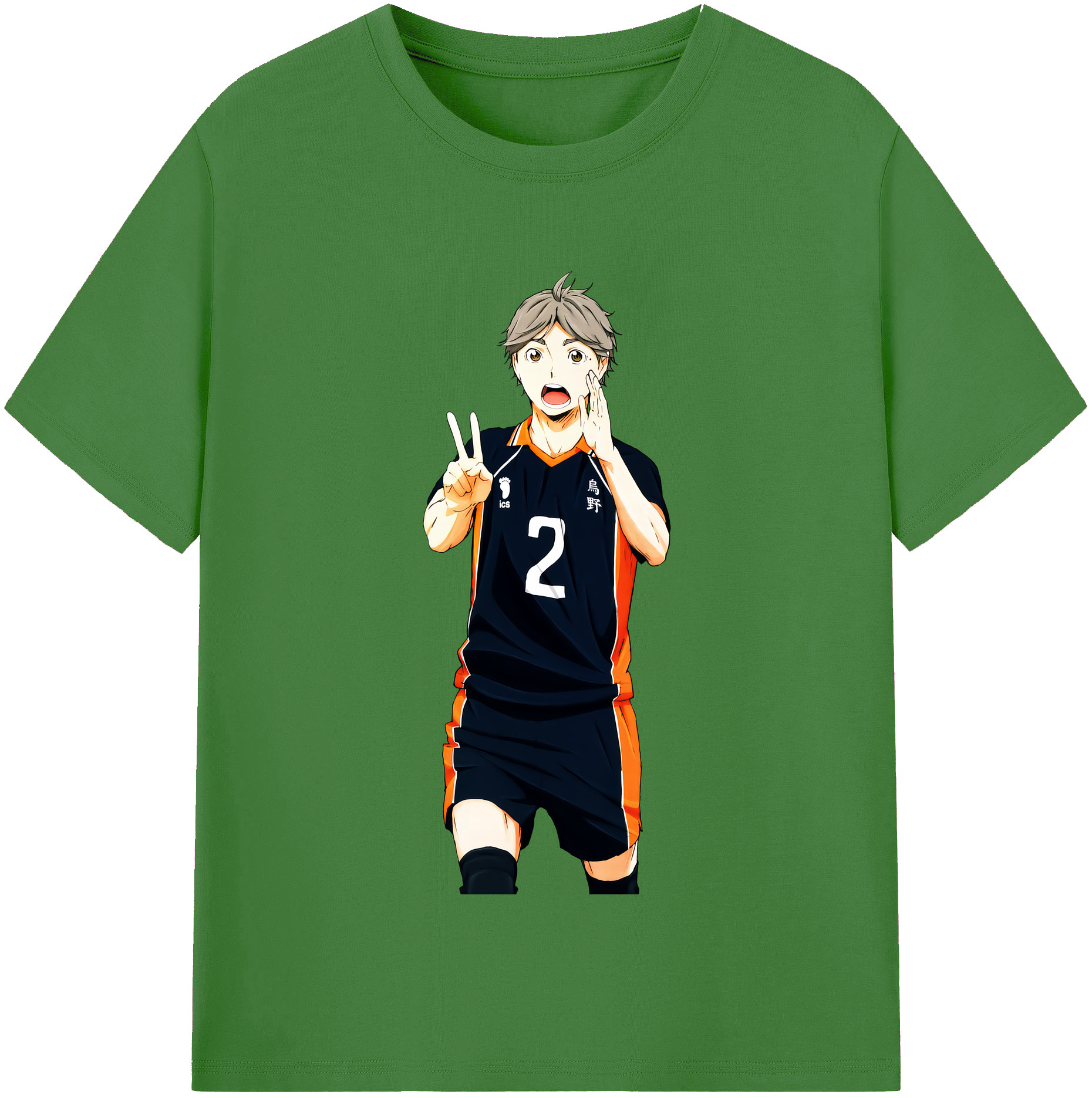 （画像用） ハイキュー!! Haikyu!! レディースカジュアルプリントTシャツ（綿100％）